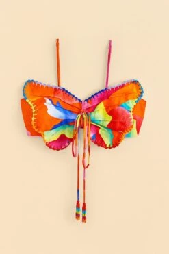 Farm Rio Red Ombre Chita Top -Farm Rio 309186 06