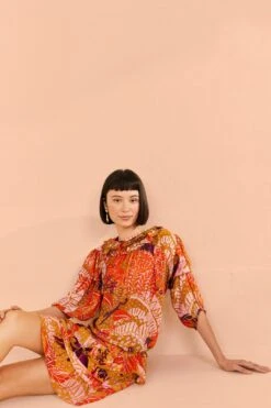 Farm Rio Beige Jungle Panther Blouse 9 Farm Rio Beige Jungle Panther Blouse -Farm Rio 309188 03