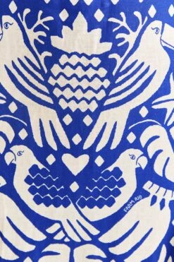 Farm Rio Navy Blue Jungle Scarf Midi Dress 14 Farm Rio Navy Blue Jungle Scarf Midi Dress -Farm Rio 309189 06