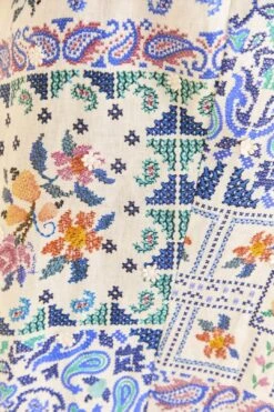 Farm Rio Off-White Romantic Bandanas Midi Dress 10 Farm Rio Off-White Romantic Bandanas Midi Dress -Farm Rio 309191 04