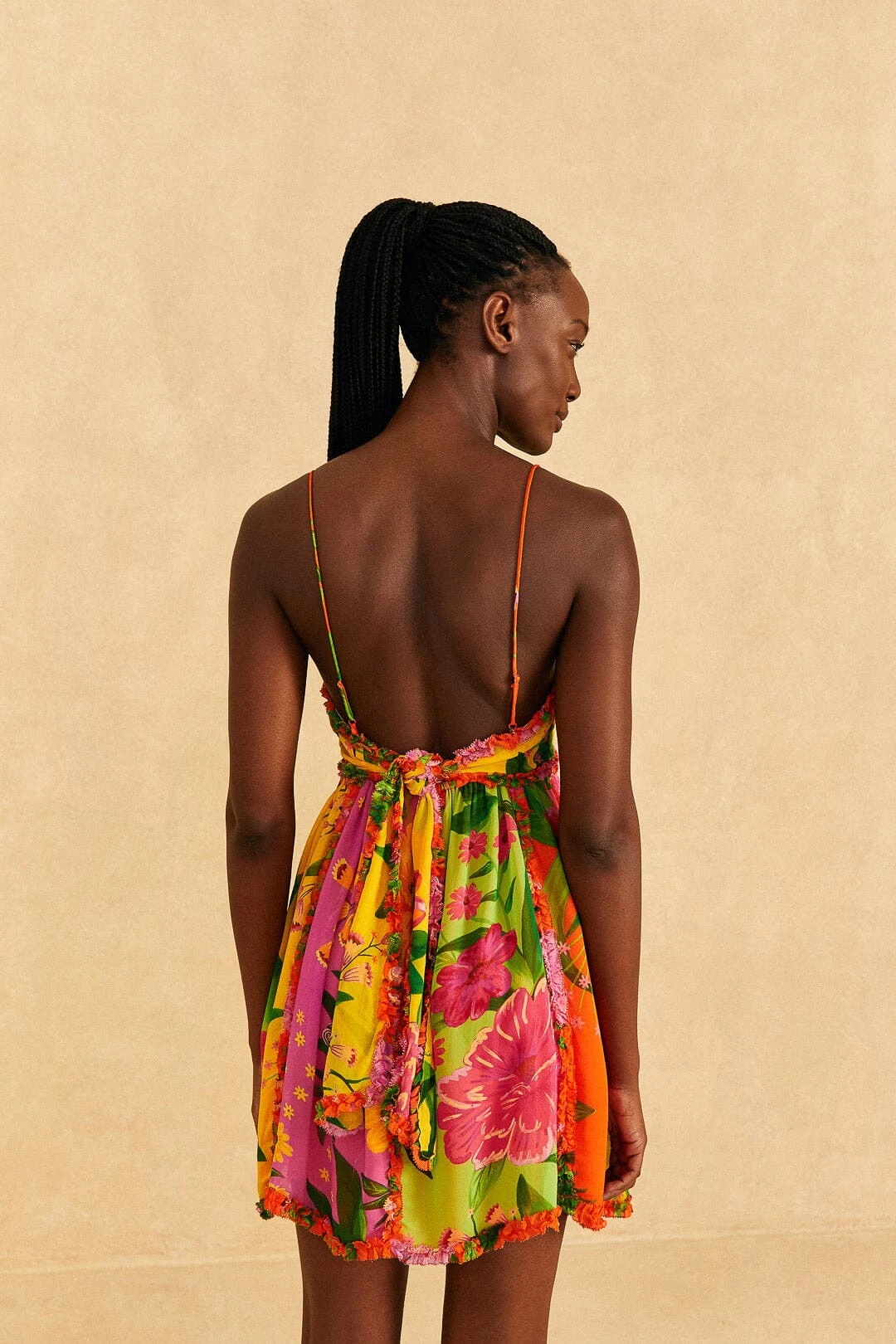 Farm Rio Mixed Romantic Garden Mini Dress 6 Farm Rio Mixed Romantic Garden Mini Dress - Image 4