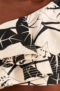 Farm Rio Off-White Graphic Leaves Organic Cotton Top -Farm Rio 309209 05