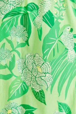 Farm Rio Green Dewdrop Floral Midi Dress -Farm Rio 309210 04