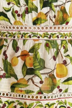 Farm Rio Off-White Fruit Orchard Blouse 12 Farm Rio Off-White Fruit Orchard Blouse -Farm Rio 309214 05