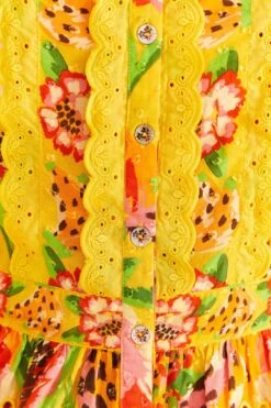 Farm Rio Yellow Fruits Paradise Blouse -Farm Rio 309219 05