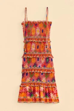 Farm Rio Coral Summer Sun Mini Dress -Farm Rio 309264 06