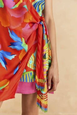 Farm Rio Mixed Ombre Chita Scarf Lenzing™ Ecovero™ Viscose Mini Dress 9 Farm Rio Mixed Ombre Chita Scarf Lenzing™ Ecovero™ Viscose Mini Dress -Farm Rio 309265 03