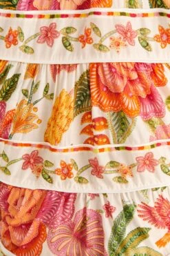 Farm Rio Off-White Macaw Bloom Mini Dress 12 Farm Rio Off-White Macaw Bloom Mini Dress -Farm Rio 309266 05