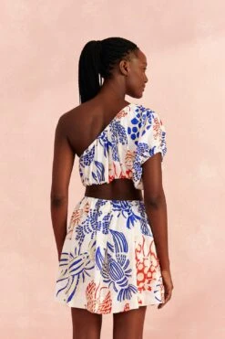 Farm Rio Off-White Mixed Lobsters Mini Dress 10 Farm Rio Off-White Mixed Lobsters Mini Dress -Farm Rio 309272 04