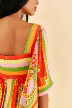 Farm Rio Beach Toucans Scarf Midi Dress 12 Farm Rio Beach Toucans Scarf Midi Dress -Farm Rio 309297 05