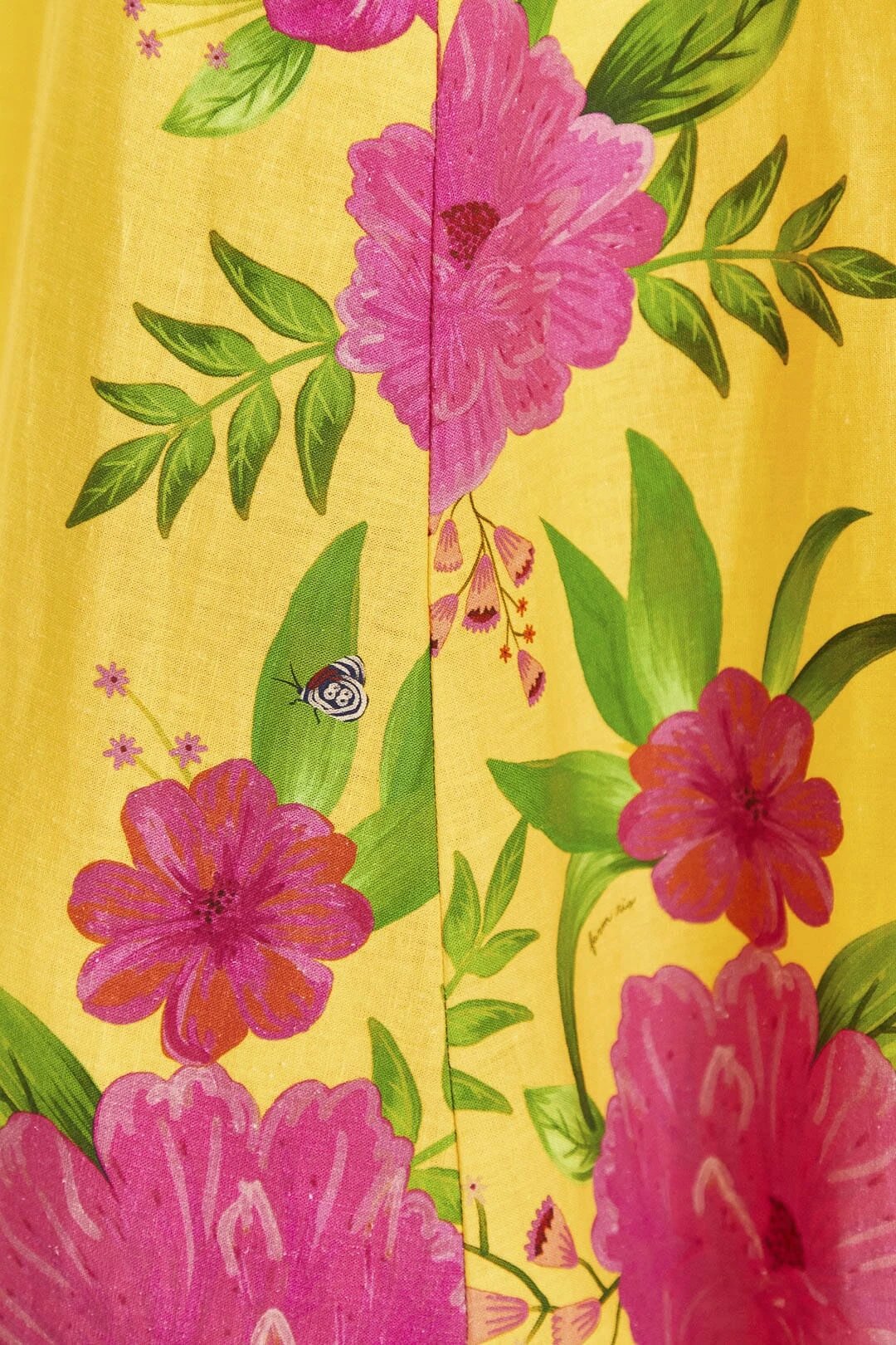 Farm Rio Yellow Romantic Garden Midi Dress 7 Farm Rio Yellow Romantic Garden Midi Dress - Image 5