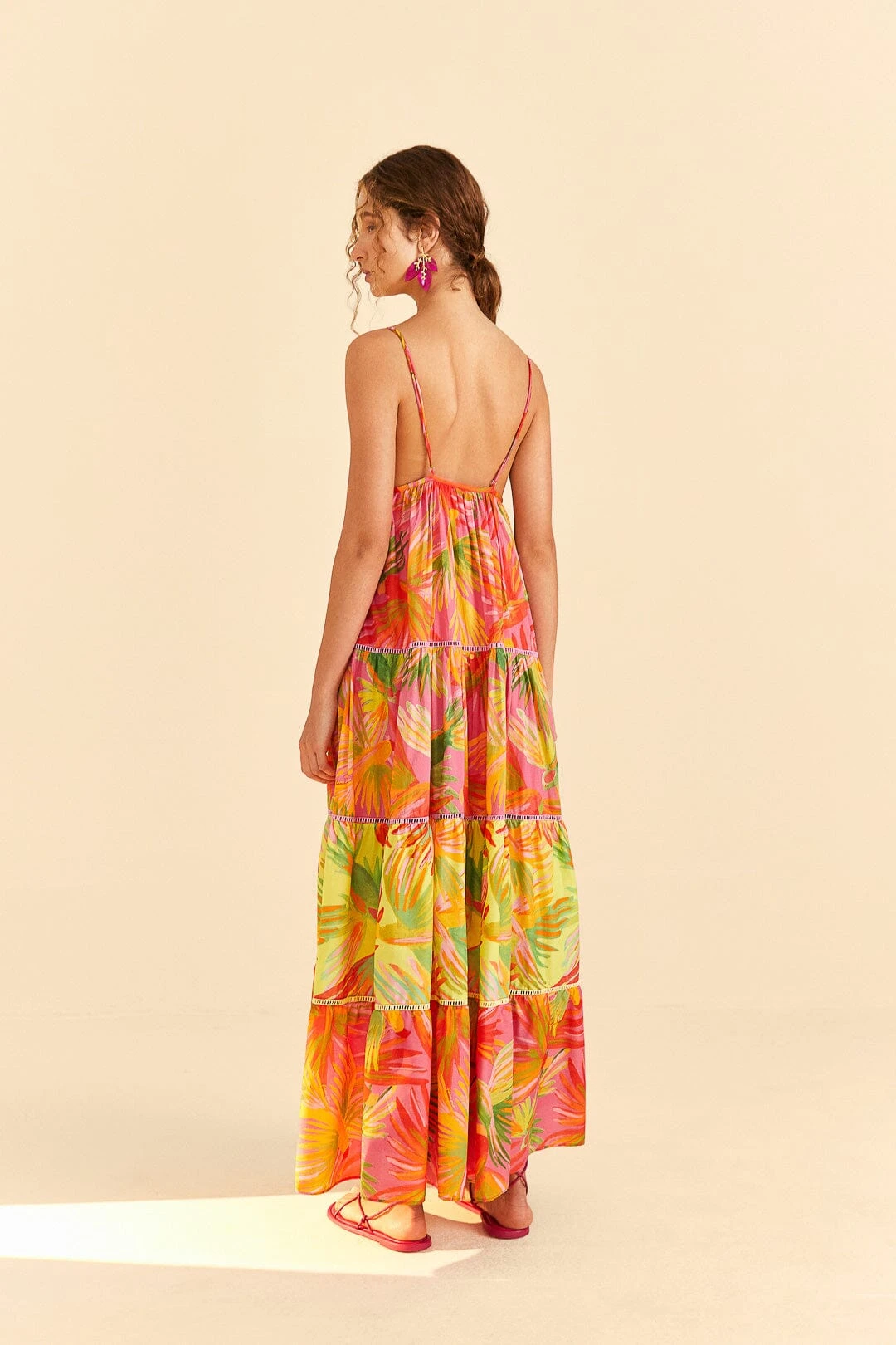Farm Rio Mixed Painted Birds Maxi Dress 6 Farm Rio Mixed Painted Birds Maxi Dress - Image 4