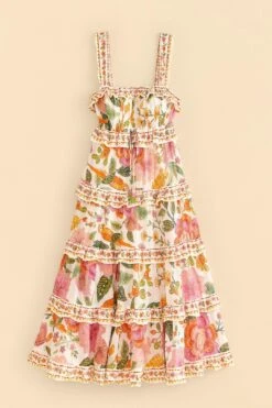 Farm Rio Off-White Macaw Bloom Midi Dress 13 Farm Rio Off-White Macaw Bloom Midi Dress -Farm Rio 309302 06