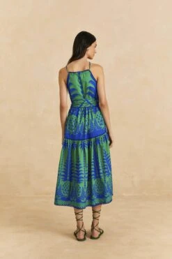 Farm Rio Blue Pineapple Love Organic Cotton Maxi Dress -Farm Rio 309303 04
