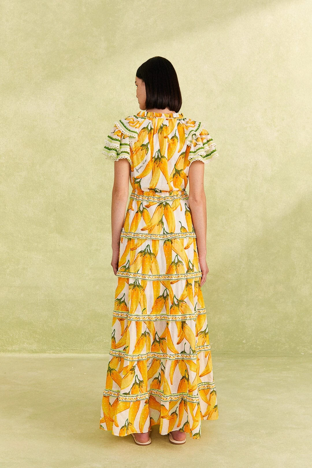 Farm Rio Off-White Peppers Maxi Dress 6 Farm Rio Off-White Peppers Maxi Dress - Image 4