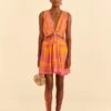 Farm Rio Orange Pineapple Love Mini Dress 1 Farm Rio Orange Pineapple Love Mini Dress -Farm Rio 309321 01