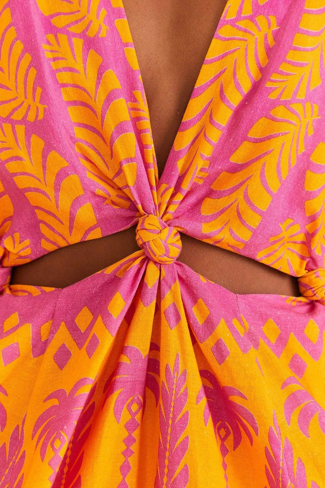 Farm Rio Orange Pineapple Love Mini Dress 7 Farm Rio Orange Pineapple Love Mini Dress - Image 5