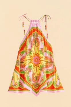 Farm Rio Beach Toucans Scarf Lenzing™ Ecovero™ Viscose Mini Dress 13 Farm Rio Beach Toucans Scarf Lenzing™ Ecovero™ Viscose Mini Dress -Farm Rio 309339 06