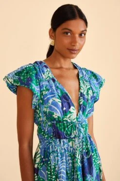 Farm Rio Green Jungle Panther Mini Dress 9 Farm Rio Green Jungle Panther Mini Dress -Farm Rio 309352 03