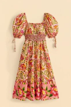 Farm Rio Pink Painted Bananas Midi Dress 13 Farm Rio Pink Painted Bananas Midi Dress -Farm Rio 309358 06