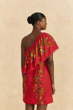 Farm Rio Red Tropical Romance Mini Dress 11 Farm Rio Red Tropical Romance Mini Dress -Farm Rio 309368 04