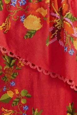 Farm Rio Red Tropical Romance Mini Dress 12 Farm Rio Red Tropical Romance Mini Dress -Farm Rio 309368 05