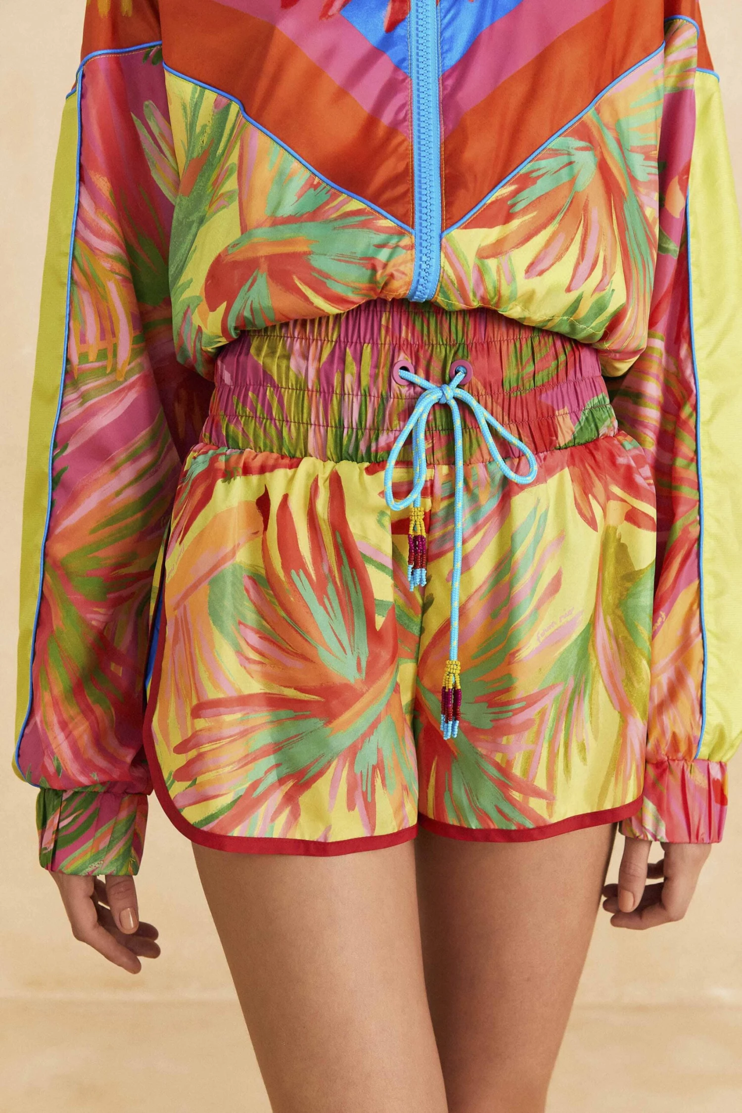 Farm Rio Lime Painted Birds Shorts 4 Farm Rio Lime Painted Birds Shorts - Image 2