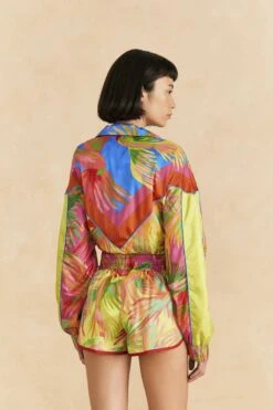 Farm Rio Lime Painted Birds Shorts 8 Farm Rio Lime Painted Birds Shorts -Farm Rio 309369 03