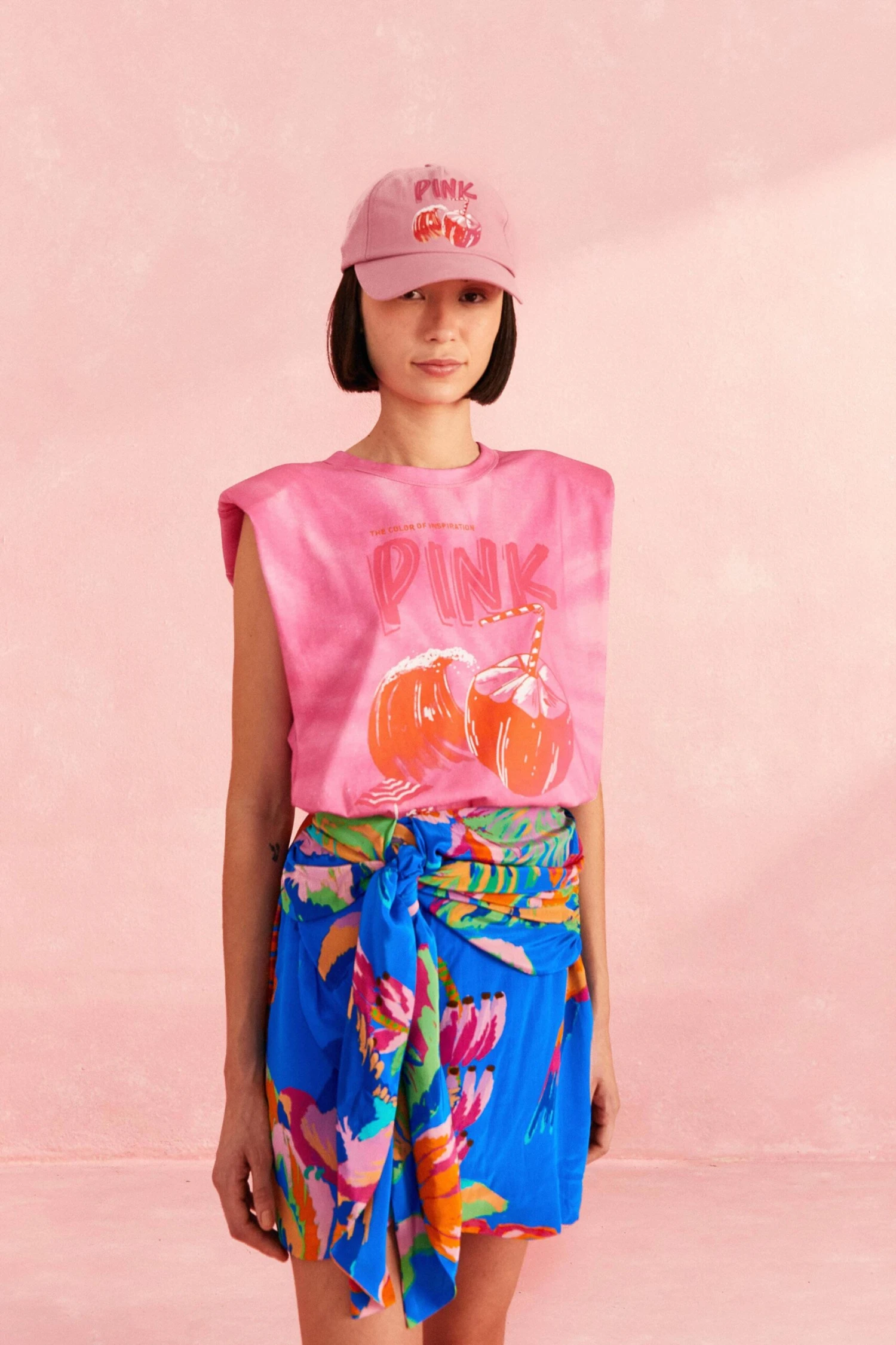 Farm Rio Blue Painted Jungle Mini Skirt 3 Farm Rio Blue Painted Jungle Mini Skirt