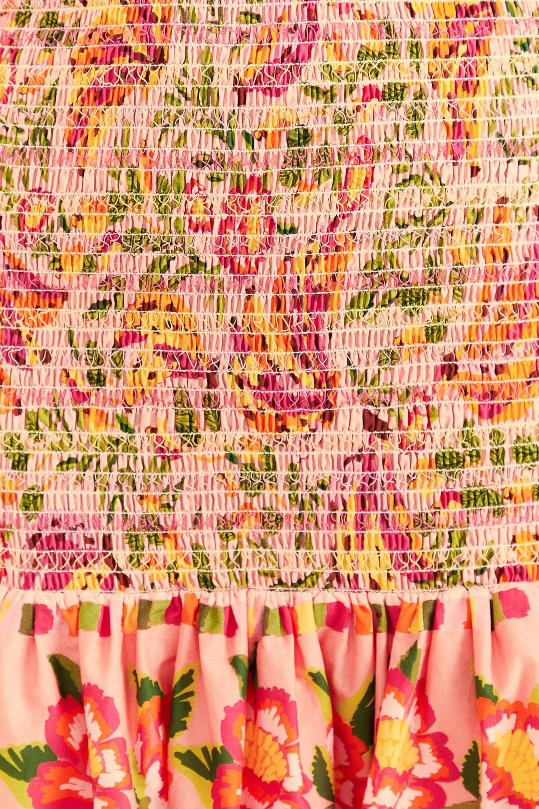 Farm Rio Pink Painted Bananas Smocked Mini Skirt 7 Farm Rio Pink Painted Bananas Smocked Mini Skirt - Image 5