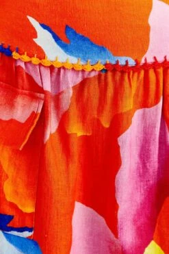 Farm Rio Red Ombre Chita Midi Skirt 12 Farm Rio Red Ombre Chita Midi Skirt -Farm Rio 309389 05