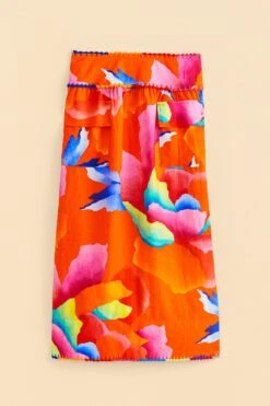 Farm Rio Red Ombre Chita Midi Skirt 13 Farm Rio Red Ombre Chita Midi Skirt -Farm Rio 309389 06