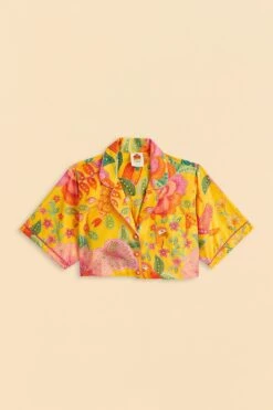 Farm Rio Yellow Macaw Bloom Shirt 13 Farm Rio Yellow Macaw Bloom Shirt -Farm Rio 309403 06 f5d9da90 e377 41e5 831b a5b9196d6e33