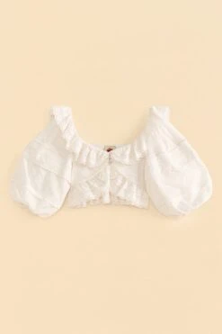 Farm Rio Off-White Lace Crop Top -Farm Rio 309426 06