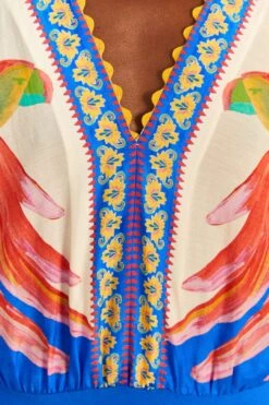 Farm Rio Off-White Vivid Garden Bodysuit -Farm Rio 309429 04