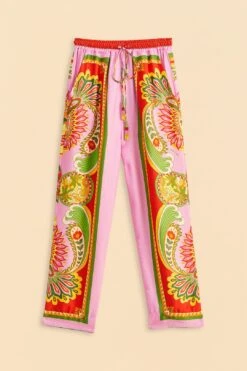 Farm Rio Beach Toucans Scarf Lenzing™ Ecovero™ Viscose Pants -Farm Rio 309435 05