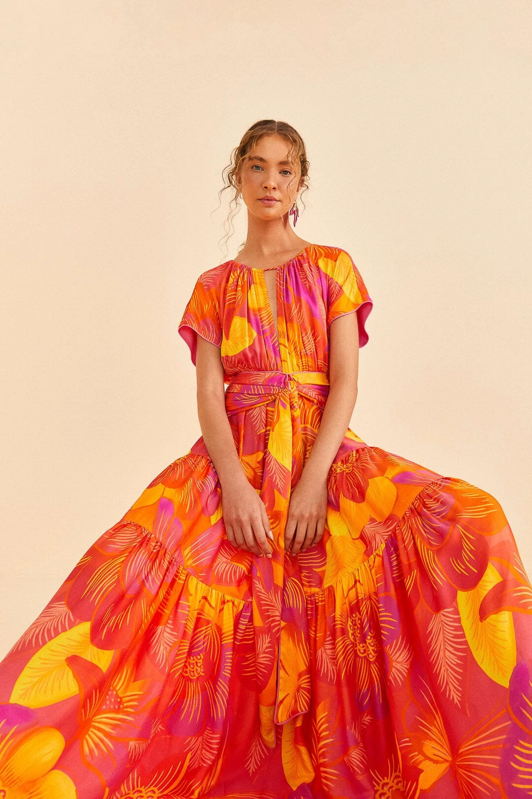 Farm Rio Summer Garden Ombre Lenzing™ Ecovero™ Viscose Maxi Dress 3 Farm Rio Summer Garden Ombre Lenzing™ Ecovero™ Viscose Maxi Dress