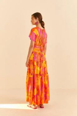 Farm Rio Summer Garden Ombre Lenzing™ Ecovero™ Viscose Maxi Dress 11 Farm Rio Summer Garden Ombre Lenzing™ Ecovero™ Viscose Maxi Dress -Farm Rio 309451 04