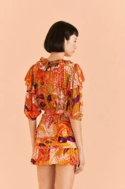 Farm Rio Beige Jungle Panther Mini Skirt 10 Farm Rio Beige Jungle Panther Mini Skirt -Farm Rio 309452 04