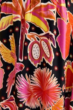 Farm Rio Black Enchanted Nature Lenzing™ Ecovero™ Viscose Midi Skirt 12 Farm Rio Black Enchanted Nature Lenzing™ Ecovero™ Viscose Midi Skirt -Farm Rio 309464 05