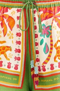 Farm Rio Green Tropical Life Shorts 9 Farm Rio Green Tropical Life Shorts -Farm Rio 309466 04