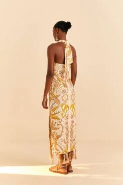 Farm Rio Sand Jungle Chic Midi Dress -Farm Rio 309501 03