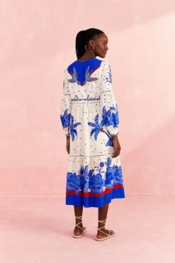 Farm Rio Off-White Jungle Chic Midi Dress 11 Farm Rio Off-White Jungle Chic Midi Dress -Farm Rio 309509 04