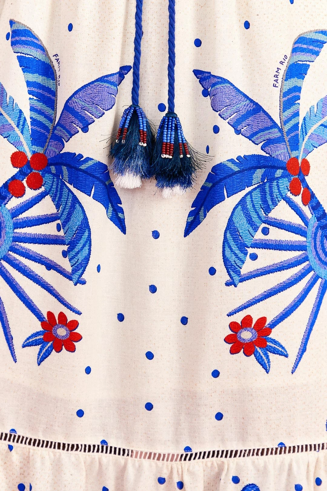 Farm Rio Off-White Jungle Chic Midi Dress 7 Farm Rio Off-White Jungle Chic Midi Dress - Image 5