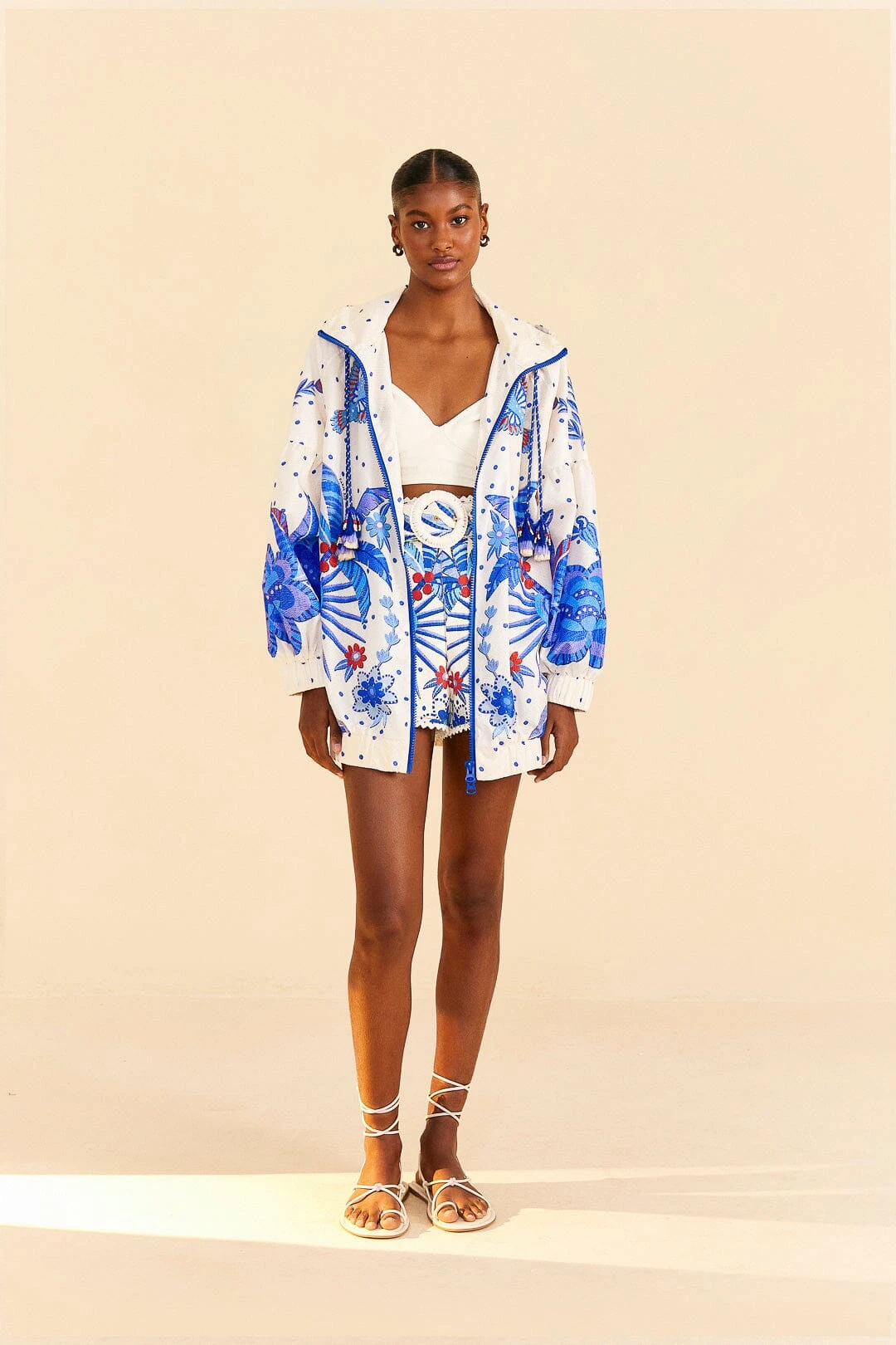 Farm Rio Off-White Jungle Chic Jacket 3 Farm Rio Off-White Jungle Chic Jacket - Image 2