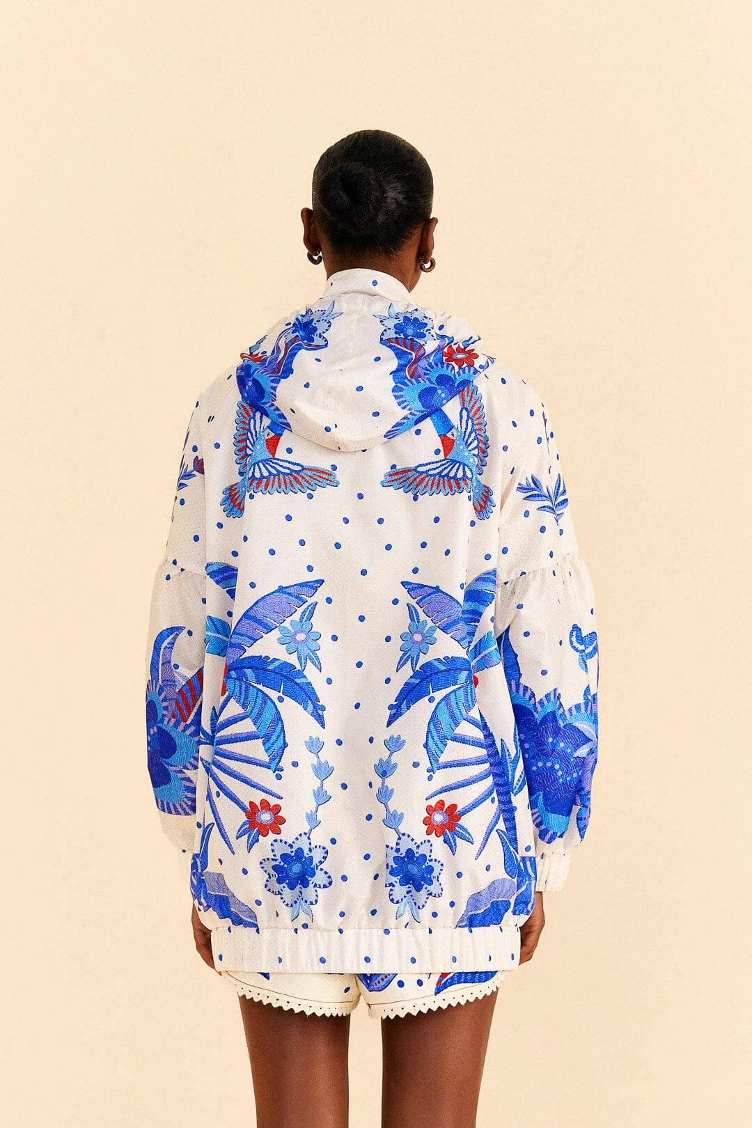 Farm Rio Off-White Jungle Chic Jacket 5 Farm Rio Off-White Jungle Chic Jacket - Image 4