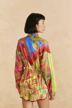 Farm Rio Mixed Painted Birds Windbreaker 8 Farm Rio Mixed Painted Birds Windbreaker -Farm Rio 309516 03