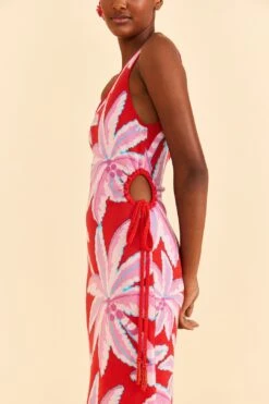 Farm Rio Red Coconut Tree Knit Dress 10 Farm Rio Red Coconut Tree Knit Dress -Farm Rio 309527 03