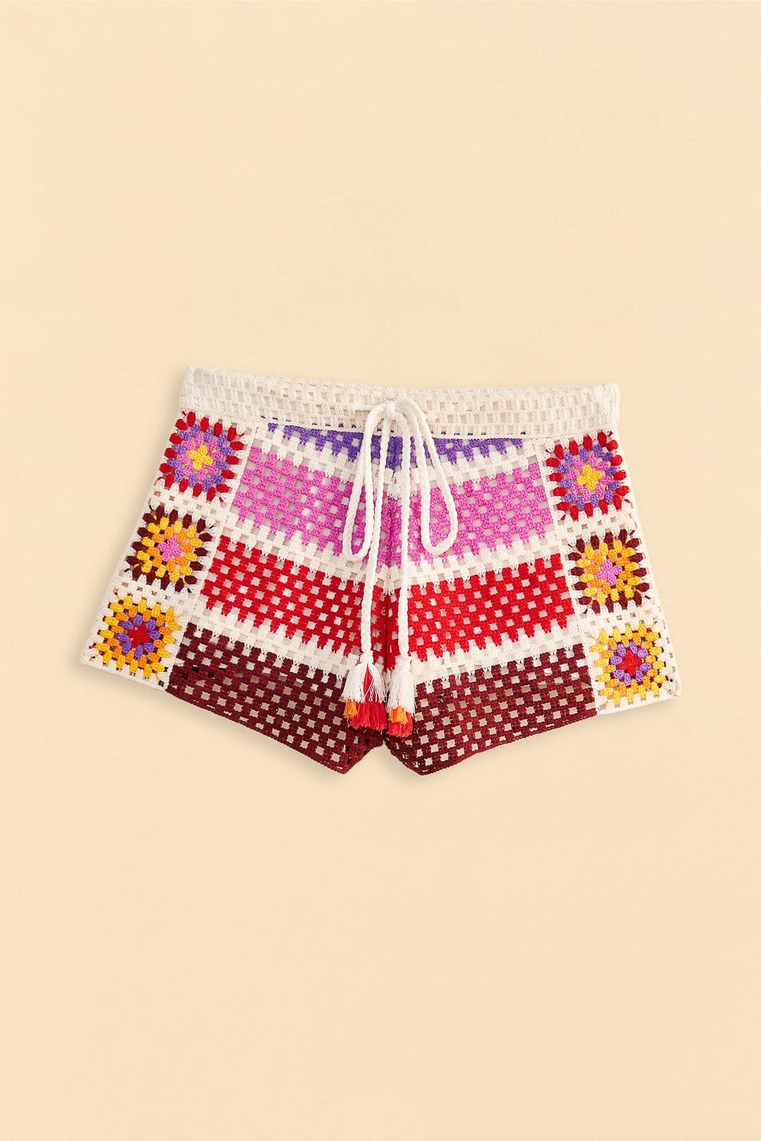 Farm Rio Mixed Crochet Stripes Shorts 8 Farm Rio Mixed Crochet Stripes Shorts - Image 6