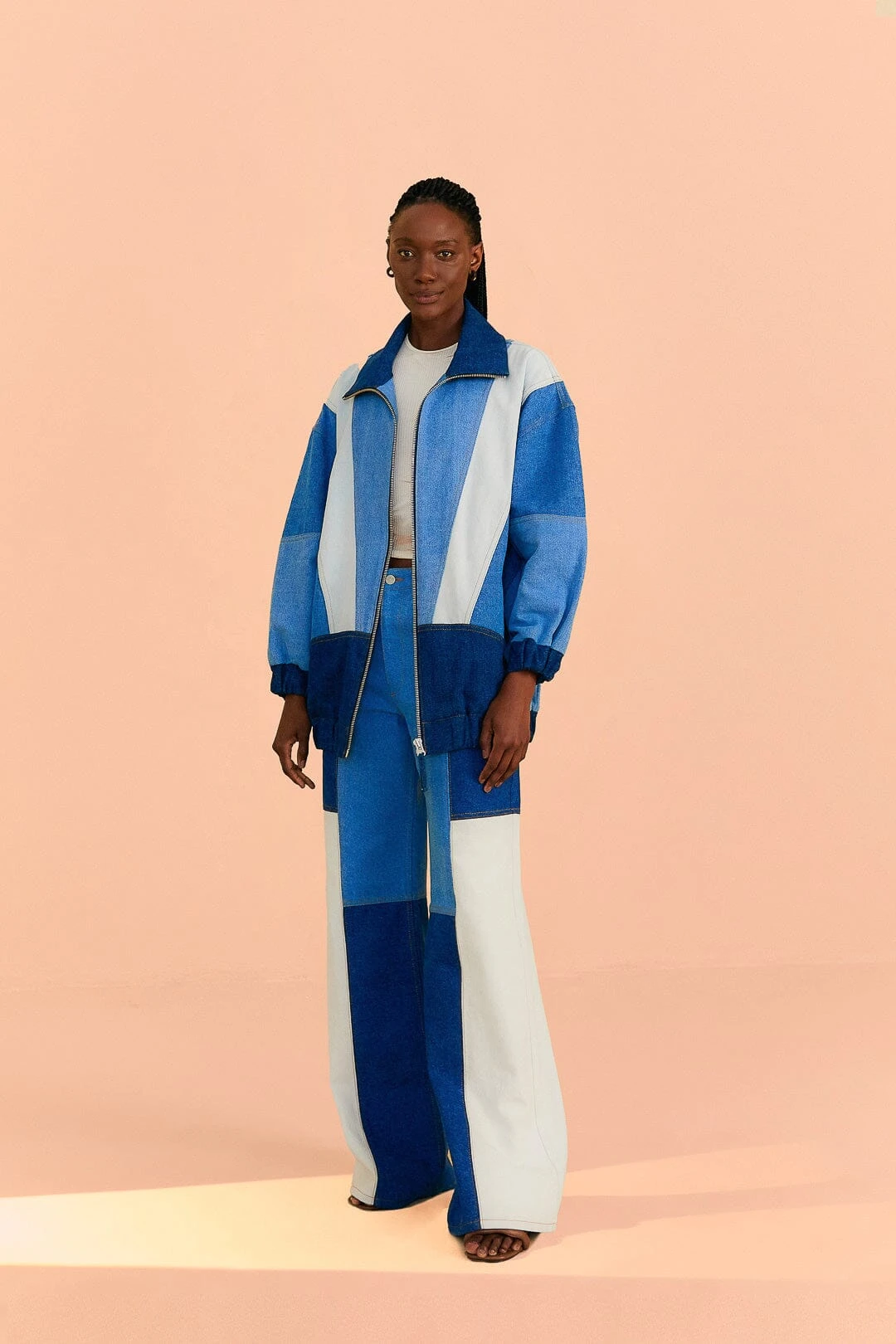 Farm Rio Patchwork Denim Jacket 4 Farm Rio Patchwork Denim Jacket - Image 2